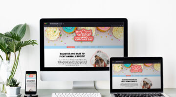 RSPCA Cupcake Day Website Mockup