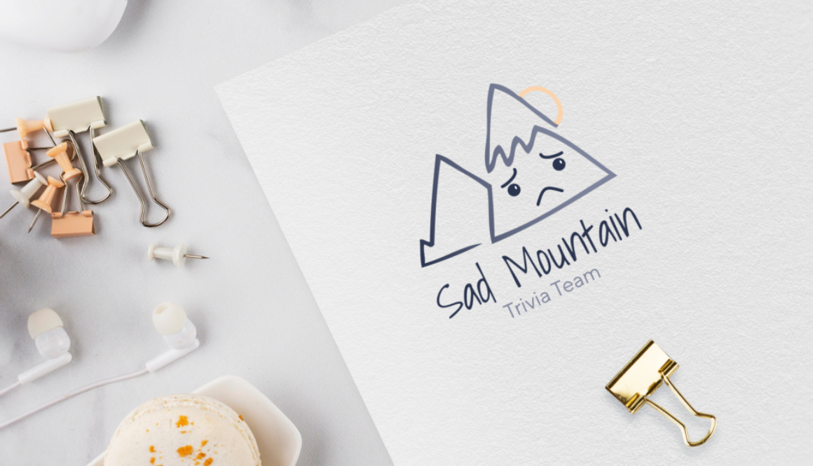 Sad Mountain Logo Mockup_